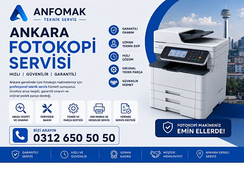 Ankara Fotokopi Servisi ve Fotokopi Tamiri