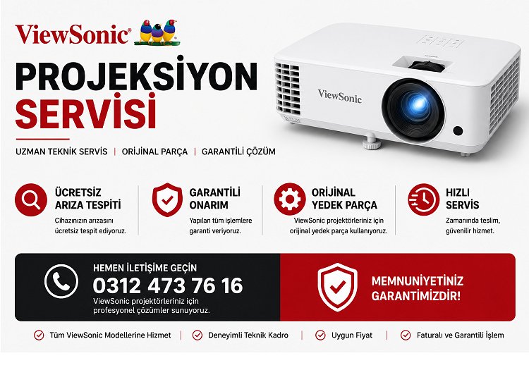 Ankara Viewsonic Projeksiyon Servisi ve Tamiri